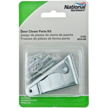 Zinc Plated Door Closer Parts Kit, Visual Pack 1352 