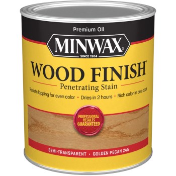 Minwax 70041 Semi-Transparent Wood Stain, Golden Pecan ~ Quart