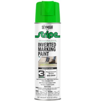Inverted Marking Paint, Fluorescent Green - 15 oz