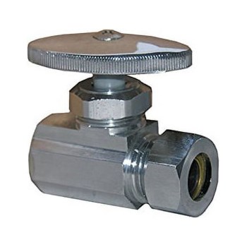 1/2 FIP x 1/2-7/16 Slip Joint Straight Stop Valve