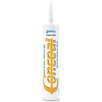 Sashco Conceal Textured Wood Caulk, Brown Tone - 10.5 oz