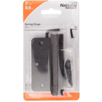 1/4" Radius Auto-Closing Hinge, Oil Rubbed Bronze ~ 1/4" R x 3 1/2"