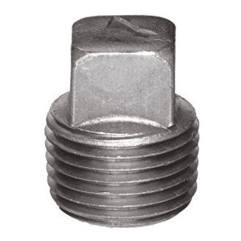 Square Head Plug, Black Steel - 3/4"