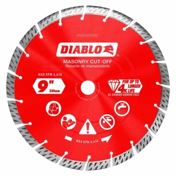 Diablo Diamond Segmented Cut-Off Blade - 9"
