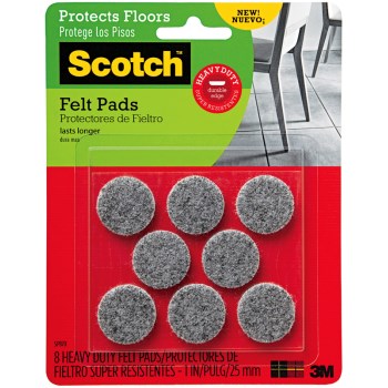 Felt Pads, Heavy Duty 8 pk ~ 1in.