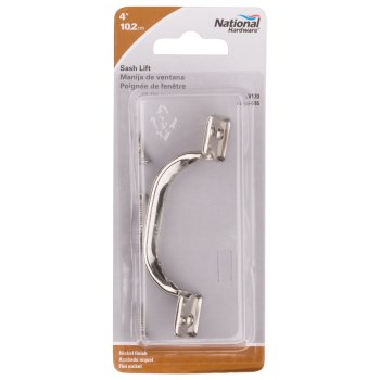 Bar Type Sash Lift, Nickel - 4"