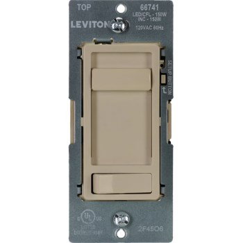 Leviton Slide Dimmer Switch - Ivory