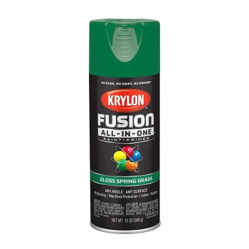 Krylon Fusion Spray Paint, Gloss Spring Grass - 12 oz