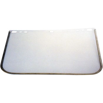 Replacement Bound Faceshield Window, Clear  ~ 8" x 12"