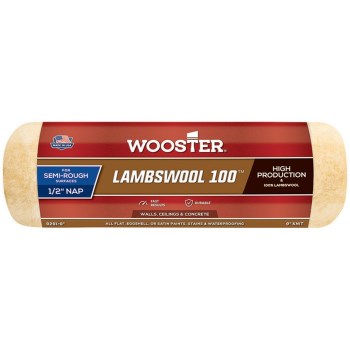 Wooster Lambswool 100 Roller Cover   9" x 1/2" Nap