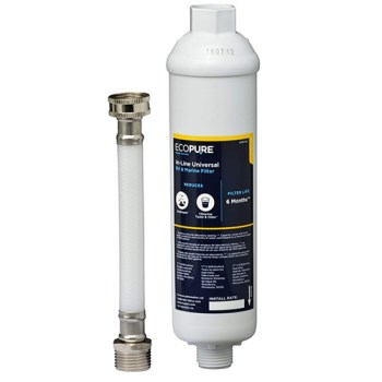 EcoPure RV and Marine Inline Water Filter
