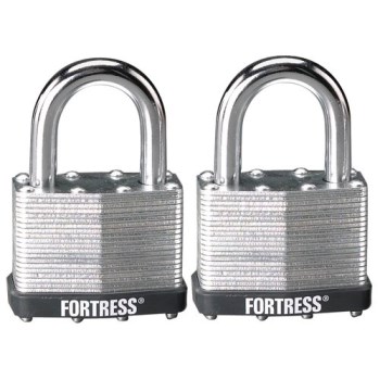 MasterLock Fortress Laminated Steel Padlock - 2", 2pk