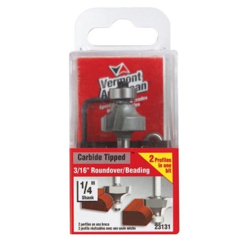 Roundover and Beading Router Bit - 7/8" x 1/2" x 2-1/8"
