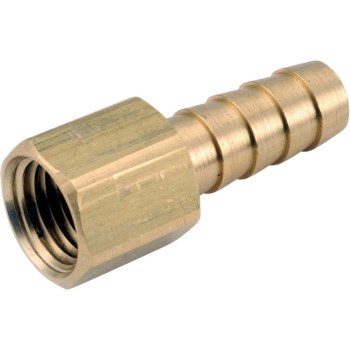 Lead-Free Brass Female Hose Barb - 5/16" x 1/4" FPT