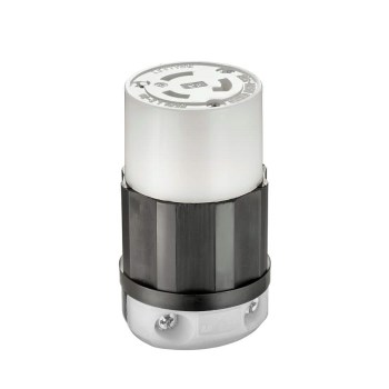 Twist Lock Connector, Female - 20 Amp, White