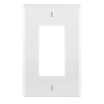 Decora 1-Gang GFCI Wall Plate - White