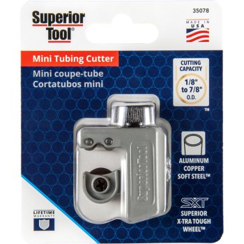 Superior Tool Mini Tubing Cutter - 1/8" to 7/8"