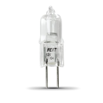 Light Bulb, Bi-Pin Halogen Clear 12 Volt 10 Watt