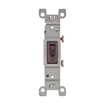 Quiet Switch, Non-Grounded - 15A, Brown