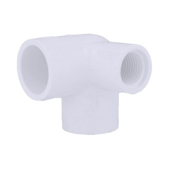 PVC Side Outlet Elbow, SxSxFPT - 3/4" x 3/4" x 1/2"