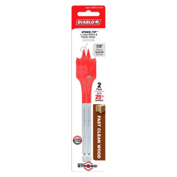 Diablo Spade Bit - 7/8" x 6", 2pk