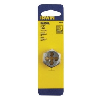 Hex Machine Screw Die, High Carbon Steel - 3/8-16 NC