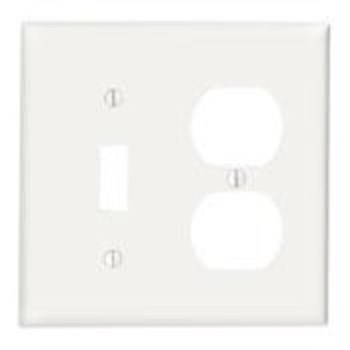 Leviton Combination Switch and Outlet Wall Plate   White