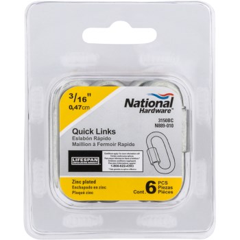 6pk 3/16 Quick Link
