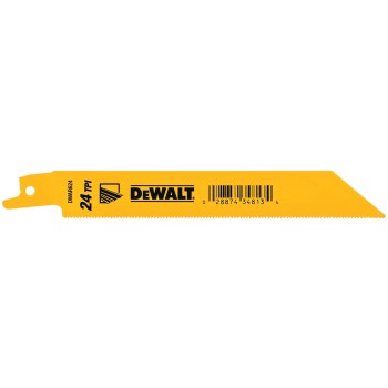 Reciprocating Saw Blade, 6", 24 TPI - 5-Pack