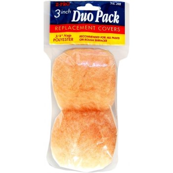 Roller Cover, Polyester, 3/4" Nap - 3" (2 per pack)