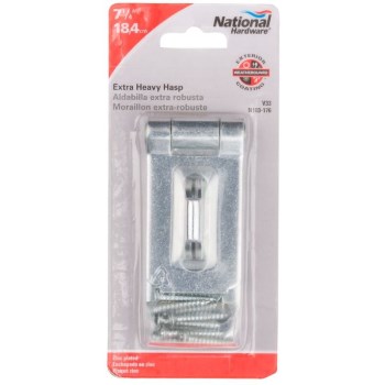 Extra Heavy Hasp,  Zinc ~ 7 1/4"