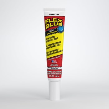 Flex Glue Waterproof Adhesive, White - 6 oz