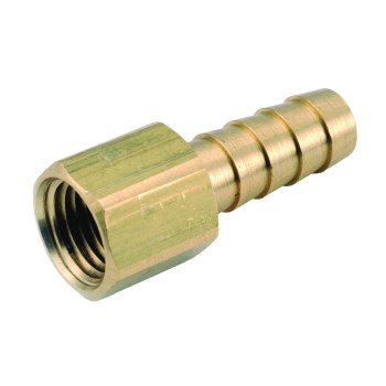 Lead Free Brass Female Hose Barb - 1/2" x 1/4"