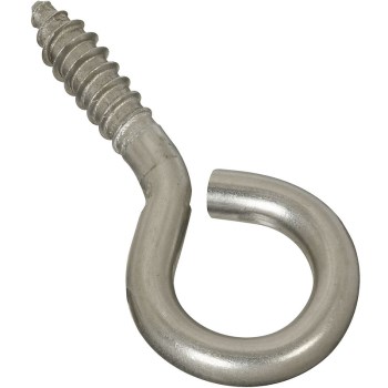 Screw Eyes, Large Stainless Steel ~  2 - 5/8"