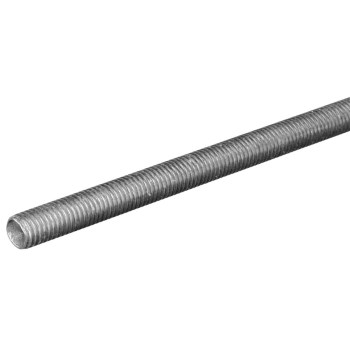 Threaded Rod, Zinc-Plated Steel - 1/2"-13 x 72"