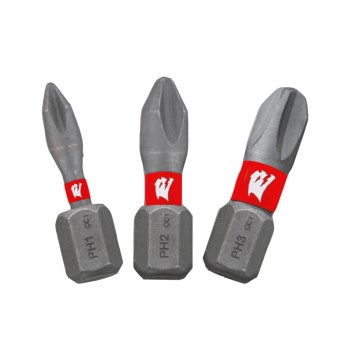 Phillips Drive Bits, 1" - 3pk