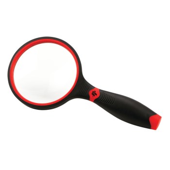 4x Magnifying Glass with Rubber Grip