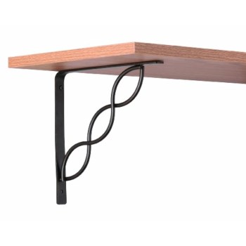 Scroll Shelf Bracket, Bronze - 8"