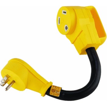 Camco PowerGrip Dogbone RV Adapter - 15A to 30A