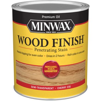 Minwax 70009 Semi-Transparent Wood Stain, Cherry ~ Quart