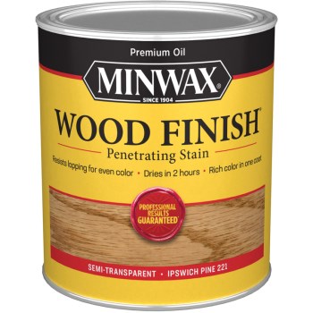 Minwax 70004 Semi-Transparent Wood Stain, Ipswich Pine ~ Quart