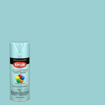 Krylon COLORmaxx Spray Paint, Gloss Ocean Breeze Blue - 12 oz