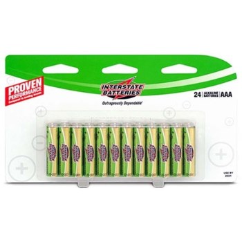 Interstate Alkaline Battery - AAA, 24pk