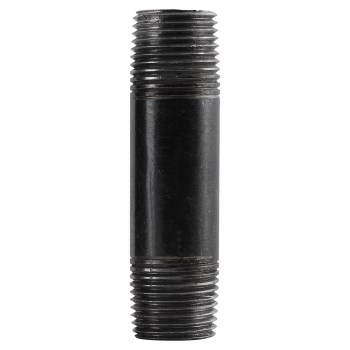 Pipe Nipple, Black Steel - 1/2" x 3"