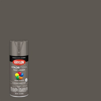 Krylon COLORmaxx Spray Paint, Gloss Machinery Gray - 12 oz
