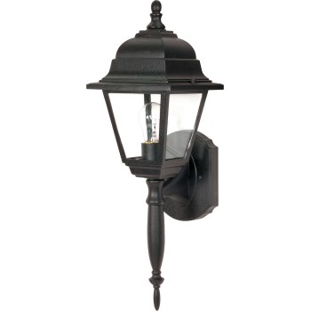 Briton Outdoor Wall Lantern, Black