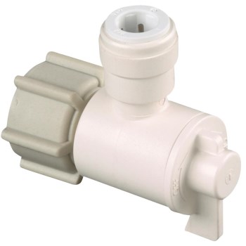 Quick Connect Angle Valve, 1 / 2 inches  FPT x 1 / 4 inches CTS