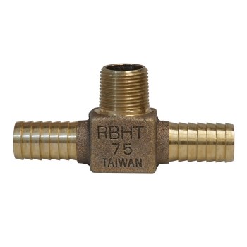 No-Lead Bronze Insert x MIP Hydrant Tee - 3/4"