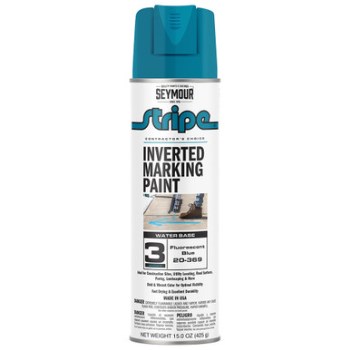 Inverted Marking Paint, Fluorescent Blue - 15 oz