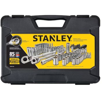 Stanley 85pc Socket Set - 1/4" & 3/8" Drive